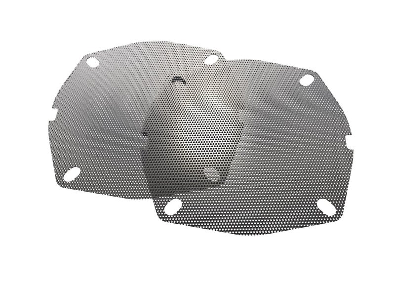 Hogtunes SGF GRILL-AA Front Speaker Grills (2 Pack), Fits 1998-2013 Harley-Davidson Motorcycles - Image 1
